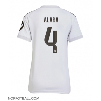 Billige Fotballdrakt Real Madrid David Alaba #4 Replika Hjemmedrakt Dame 2025-26 Kortermet
